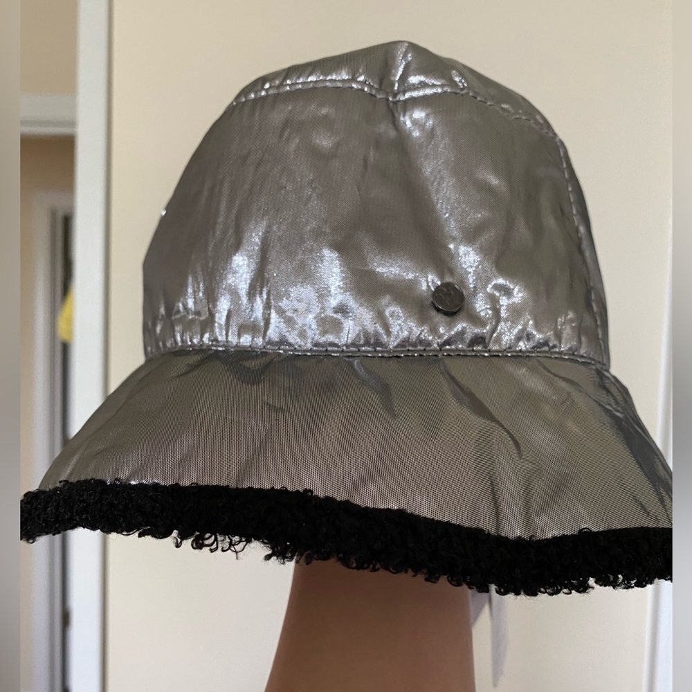 Brand New , Maison Michel metallic bucket hat , Size Small